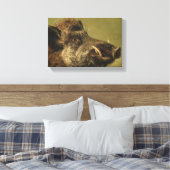 イノシシ頭 キャンバスプリント (インサイチュ (寝室))