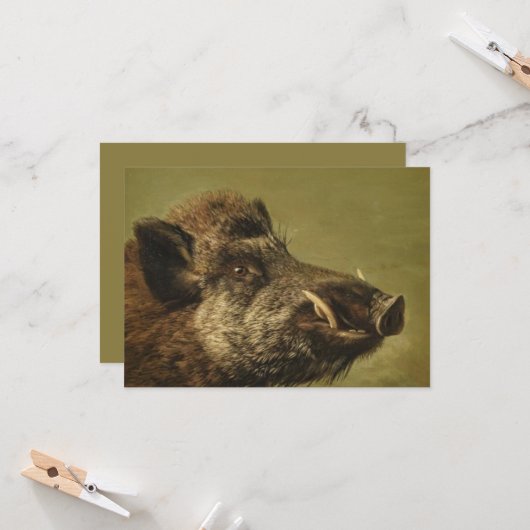 イノシシ カード (正面/裏面インサイチュ)