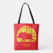 イノシシ トートバッグ (裏面)