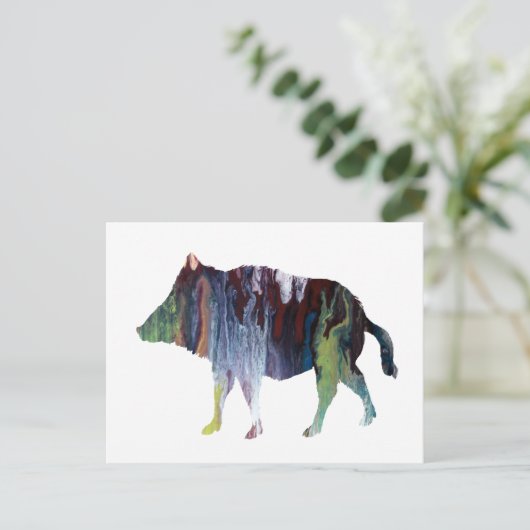 イノシシ ポストカード (スタンド正面)