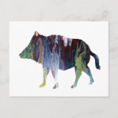 イノシシ ポストカード (正面)