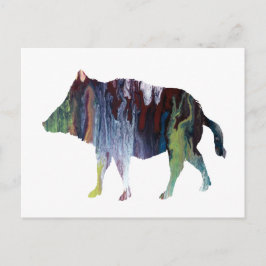 イノシシ ポストカード