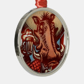 イノシシ メタルオーナメント (右)