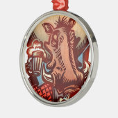 イノシシ メタルオーナメント (左)