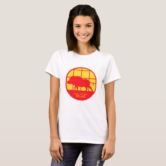 イノシシ Tシャツ (正面フル)