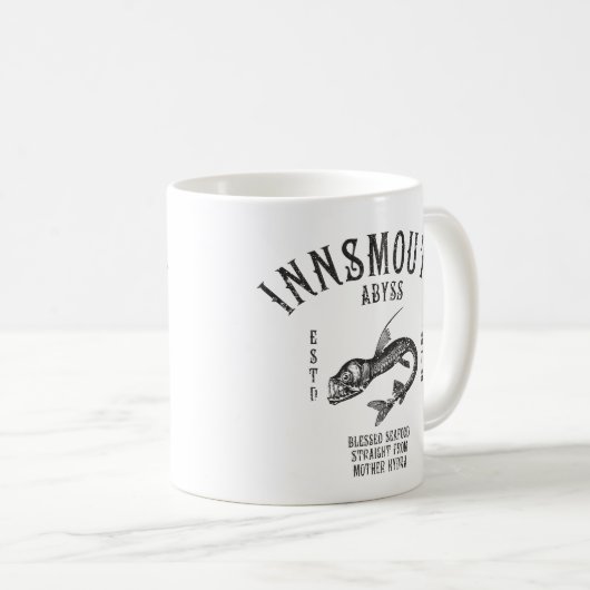 イノスシーフード深いシーフィッシュビパーフィッシュ コーヒーマグカップ (正面右)
