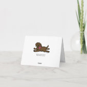 イノセントチョコレートラブラドール子犬ありがとう サンキューカード (裏面)