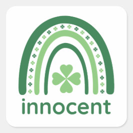 イノセントネームクローバーボホーレインボー スクエアシール