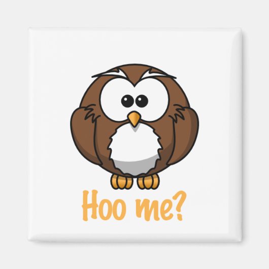 イノセントフクロウ – 「私がホー?」 マグネット (正面)