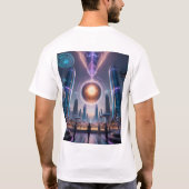 イノベーションの結び付き：先見性のある未来 Tシャツ (裏面)