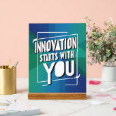 イノベーションはユーザーから開始 アクリルサイン (ウェディング)
