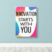 イノベーションはユーザーから開始 キャンバスプリント (インサイチュ (ウッドフロア))