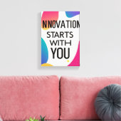 イノベーションはユーザーから開始 キャンバスプリント (インサイチュ (リビング))