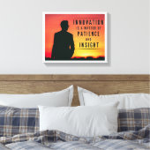 イノベーションは忍耐と洞察の問題 キャンバスプリント (インサイチュ (寝室))