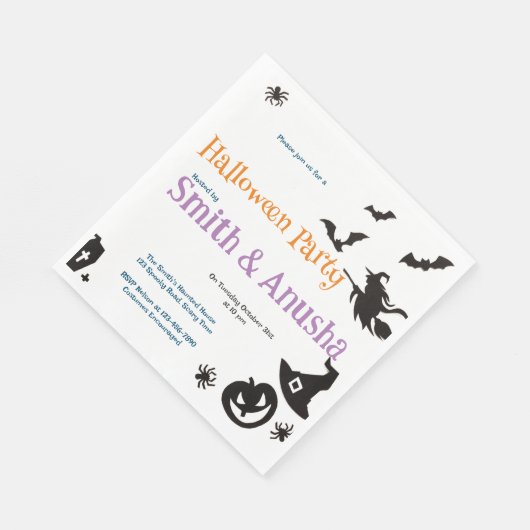 イノベーションアダルトハローウィンパーティ スタンダードランチョンナプキン (角)