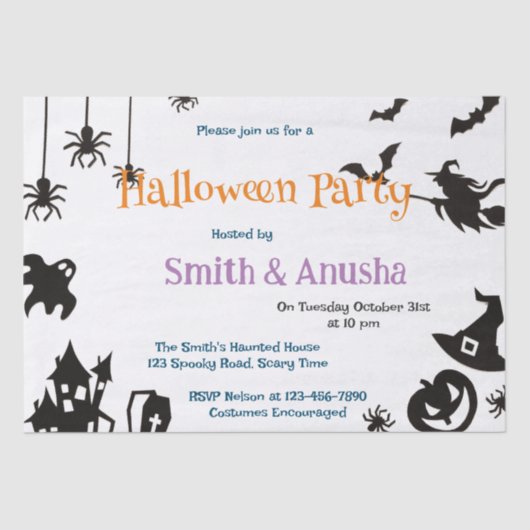 イノベーションアダルトハローウィンパーティ 薄葉紙 (正面)