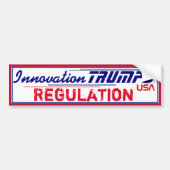 イノベーション・トランプス規制 バンパーステッカー (正面)
