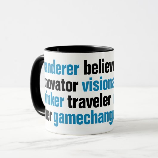 イノベーターゲーマーガムハンガービジョナリードリーマーラベルクラウド マグカップ (正面左)