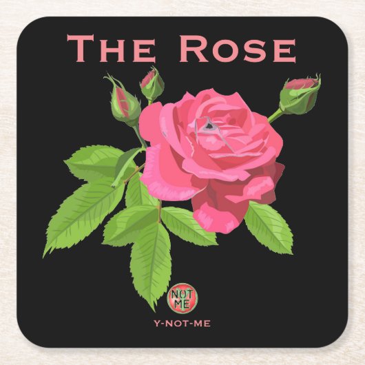 イノムザバラ紙コースター スクエアペーパーコースター (正面)