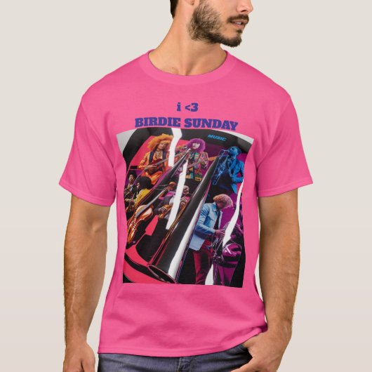 イハートバーディ日曜日 Tシャツ (正面)