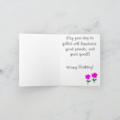 イバラのばら色のバースデー・カード カード (内部)