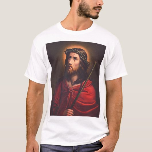 イバラの冠に入ったイエス Tシャツ (正面)