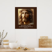 イバラの冠をかぶったイエス ポスター (キッチン)