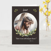 イバラの冠を十字架でリニューアル・イエス カード (黄色い花)