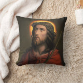 イバラの冠を持つイエス・キリスト クッション (ブランケット)