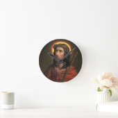 イバラの冠を持つイエス・キリスト ラウンド壁時計 (ホーム)