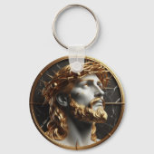 イバラの天国を見るイエス キーホルダー (裏面)