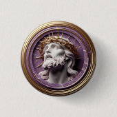 イバラの天国を見るイエス 缶バッジ (正面)