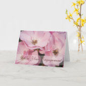 イバラは上がりました • 婚約のお祝いカード カード (黄色い花)