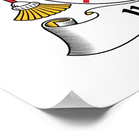 イバラ家紋 ポスター (角)