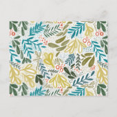 イバラ |フェスティバルボタニカルホリデーパーティー招待状 インビテーションポストカード (裏面)