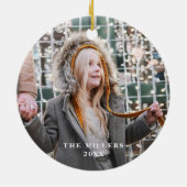 イバラ |ボタニカルカスタムモノグラム写真 セラミックオーナメント (裏面)