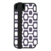 イパネマの歩道の模様, ビーチの模様, ブラジル INCIPIO iPhoneウォレットケース (フォリオ裏面)
