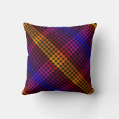 イパネマは黒の上に円を描き、正方形を形成する クッション (裏面)