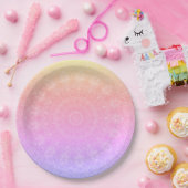 イパネマピンクビーズドイリー紙プレート ペーパープレート (パーティー)