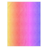 イパネマレインボー催眠ダイヤモンドモダンアポップ・アートのート テーブルクロス (正面)