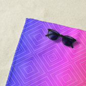 イパネマレインボー催眠ダイヤモンドモダンアポップ・アートのート ビーチタオル (インサイチュ)