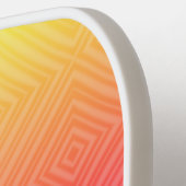 イパネマレインボー催眠ダイヤモンドモダンアポップ・アートのート ピックルボールラケット (左詳細)