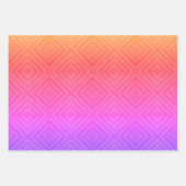 イパネマレインボー催眠ダイヤモンドモダンアポップ・アートのート ラッピングペーパーシート (正面3)