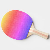 イパネマレインボー催眠ダイヤモンドモダンアポップ・アートのート 卓球ラケット (横)