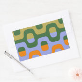 イパネマ色のボードウォーク 長方形シール (封筒)