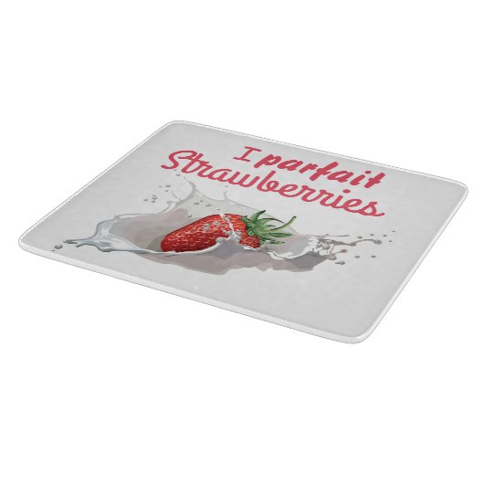 イパフェイトイチゴおもしろい引用文 カッティングボード (角)