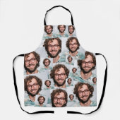 イパーソナライズされたユー顔マッシュ エプロン (正面)