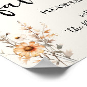 イビイ結婚ズパーティーブライダルシャワー秋ワイルドフラワー ポスター (角)