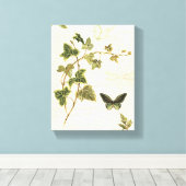 イビエと蝶 キャンバスプリント (インサイチュ (ウッドフロア))
