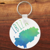 イビサの地図 キーホルダー (正面)